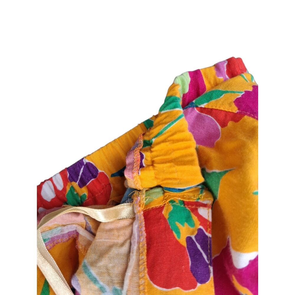 Vintage Style I.B. Diffusion Vibrant Floral Skirt - Size 8 - Bright Bold - Picture 5 of 7